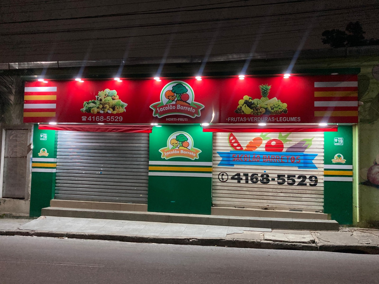 Fachada letras caixa LED INOVE