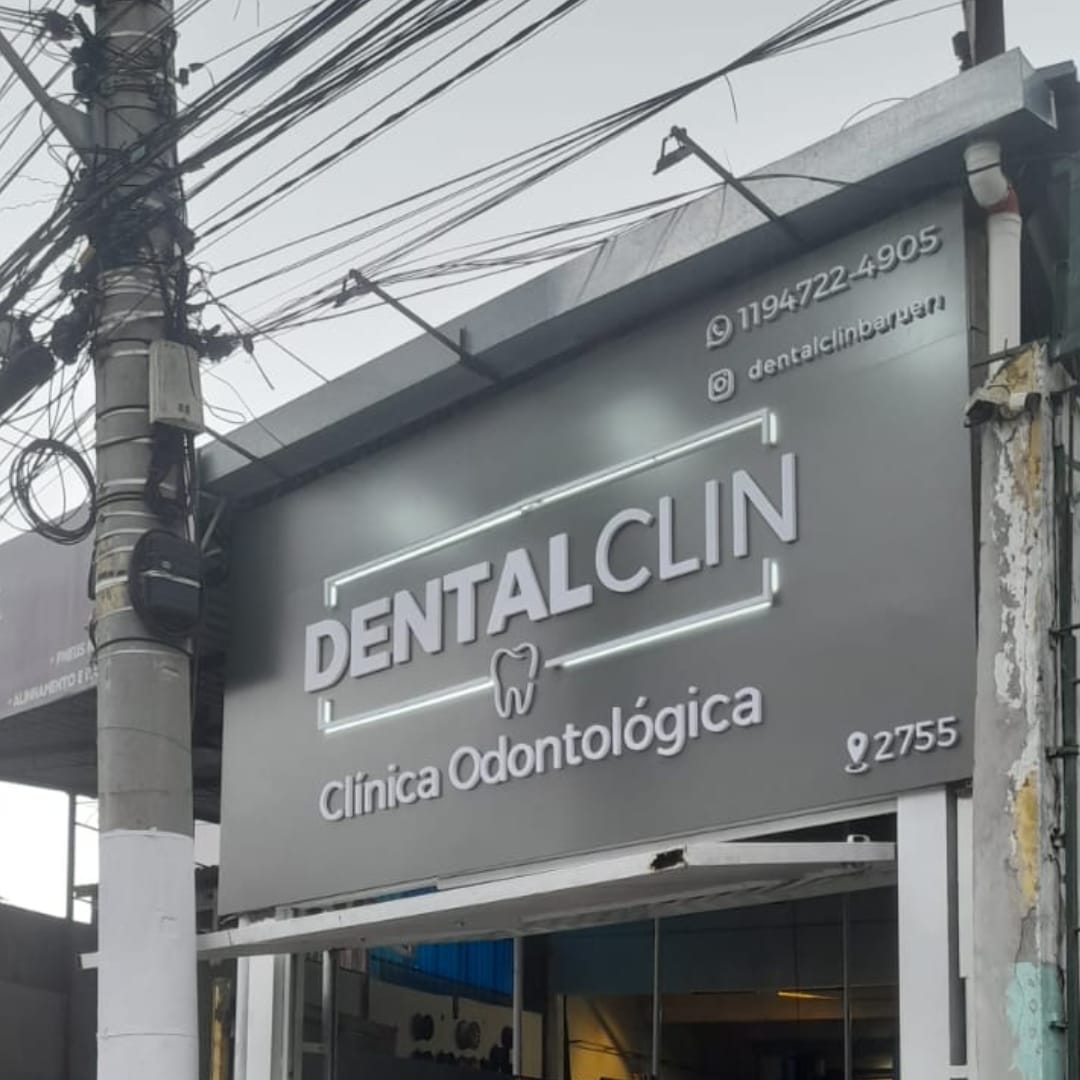 Fachada vista frontal comunicação visual INOVE